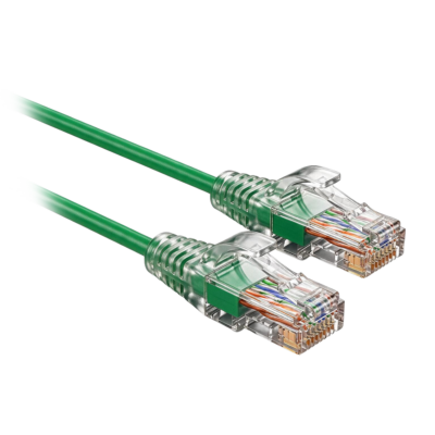 Safire Cable UTP Slim de parcheo Ethernet color verde UTP6A-SLIM-015G