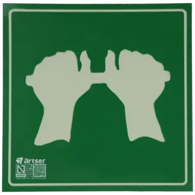 Cartel empujar puerta