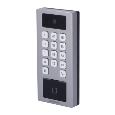 Hikvision Control de acceso con cámara PoE IP65 IK09 DS-K1T502DBWX-CE1