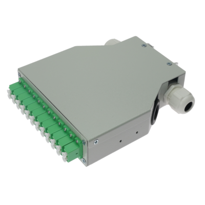 CCTV & Alarmas Caja de distribución de fibra para carril DIN FIBERBOX-DIN-12-LC-APC