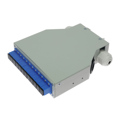 CCTV & Alarmas Caja de distribución de fibra para carril DIN FIBERBOX-DIN-12-SC-UPC