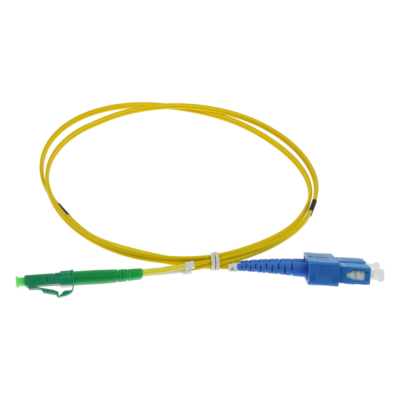 Safire Cable de conexión de fibra óptica dúplex color amarillo SF-LC-APC-SC-UPC-SM-DX-1M