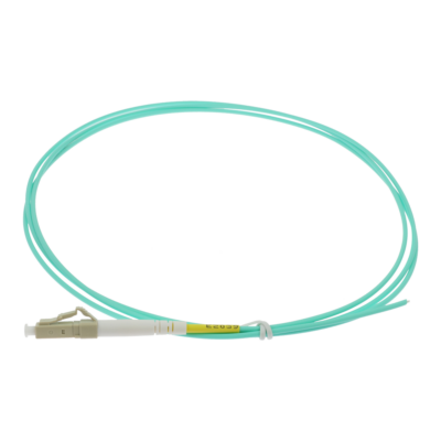Safire Pigtail de fibra óptica simplex color aqua SF-LC-UPC-OM4-0015M-D20-A