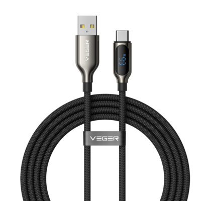 Veger Cable USB 2.0 para cualquier dispositivo color negro VG-AC1-XHJ