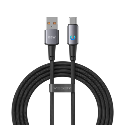 Veger Cable USB 2.0 para cualquier dispositivo color negro VG-AC1-ZSD