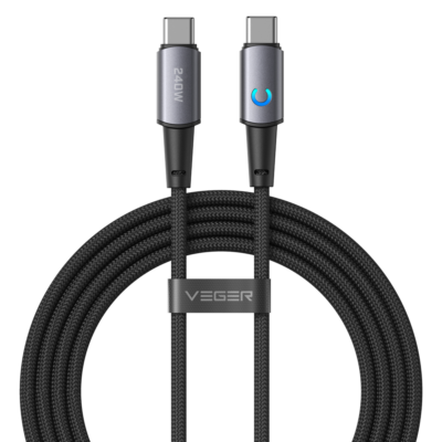Veger Cable USB 2.0 para cualquier dispositivo color negro VG-CC2-ZSD