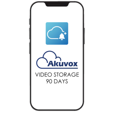 Akuvox Licencia Akuvox Cloud Para proyectos de Villa y Comunidad AK-LICENSE-VIDEOSTORAGE-90