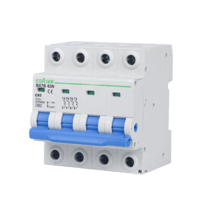 CCTV & Alarmas Interruptor magnetotérmico Corriente nominal 63A BX7B-63N-63A-3P+N