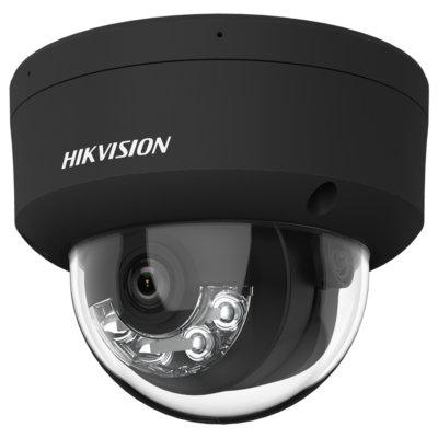 Hikvision Cámara Domo IP gama PRO color negro 6 MP, 2.8 mm, PoE DS-2CD2167G2H-LISU(2.8mm)/eF//BLACK