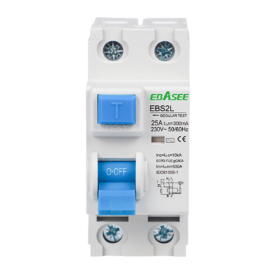 CCTV & Alarmas Interruptor diferencial Corriente nominal 25A EBS2L-25A-1P+N-300mA-AC