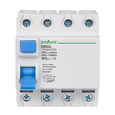 CCTV & Alarmas Interruptor diferencial Corriente nominal 25A EBS2L-25A-3P+N-30mA-AC
