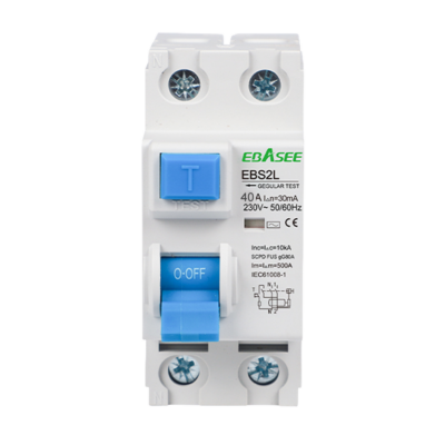 CCTV & Alarmas Interruptor diferencial Corriente nominal 40A EBS2L-40A-1P+N-30mA-AC