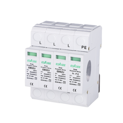 CCTV & Alarmas Protector contra sobretensiones transitorias AC EBS2U-40kA-T2-3P+N