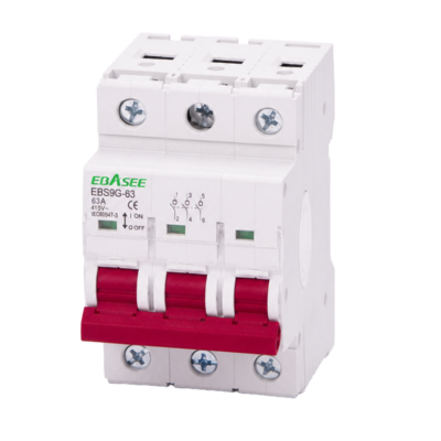 CCTV & Alarmas Seccionador / Aislador Corriente nominal 63A EBS9G-3P-63A