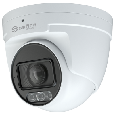 Safire Smart cámara Turret IP gama I1 con AI color blanco 4 MP, 2.8 ~ 12 mm Motorizada, WiFi, PoE SF-IPT520ZA-4I1NIGHTPRO