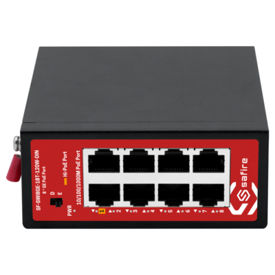 Safire Industrial Hi PoE DIN Switch SF-SWI8GE-1BT-120W-DIN
