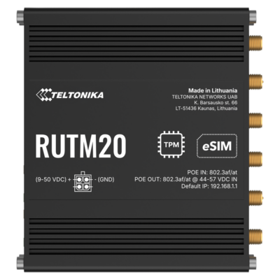Teltonika Conectividad móvil 5G SA/NSA y perfil eSIM TK-RUTM20-ESIM