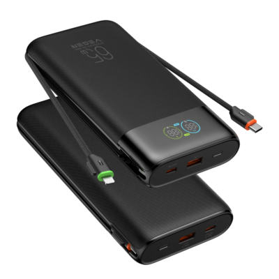 Veger Power Bank con pantalla digital color negro VG-W3019S